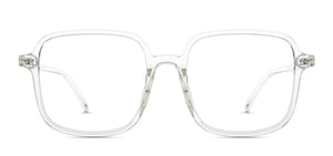 Oversized square anti blue light glasses